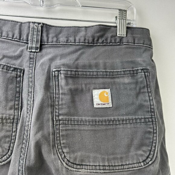 Carhartt Double Knee Men's Pants Relaxed Fit 31x34 Workwear 102802-029 Gray - Picture 14 of 16